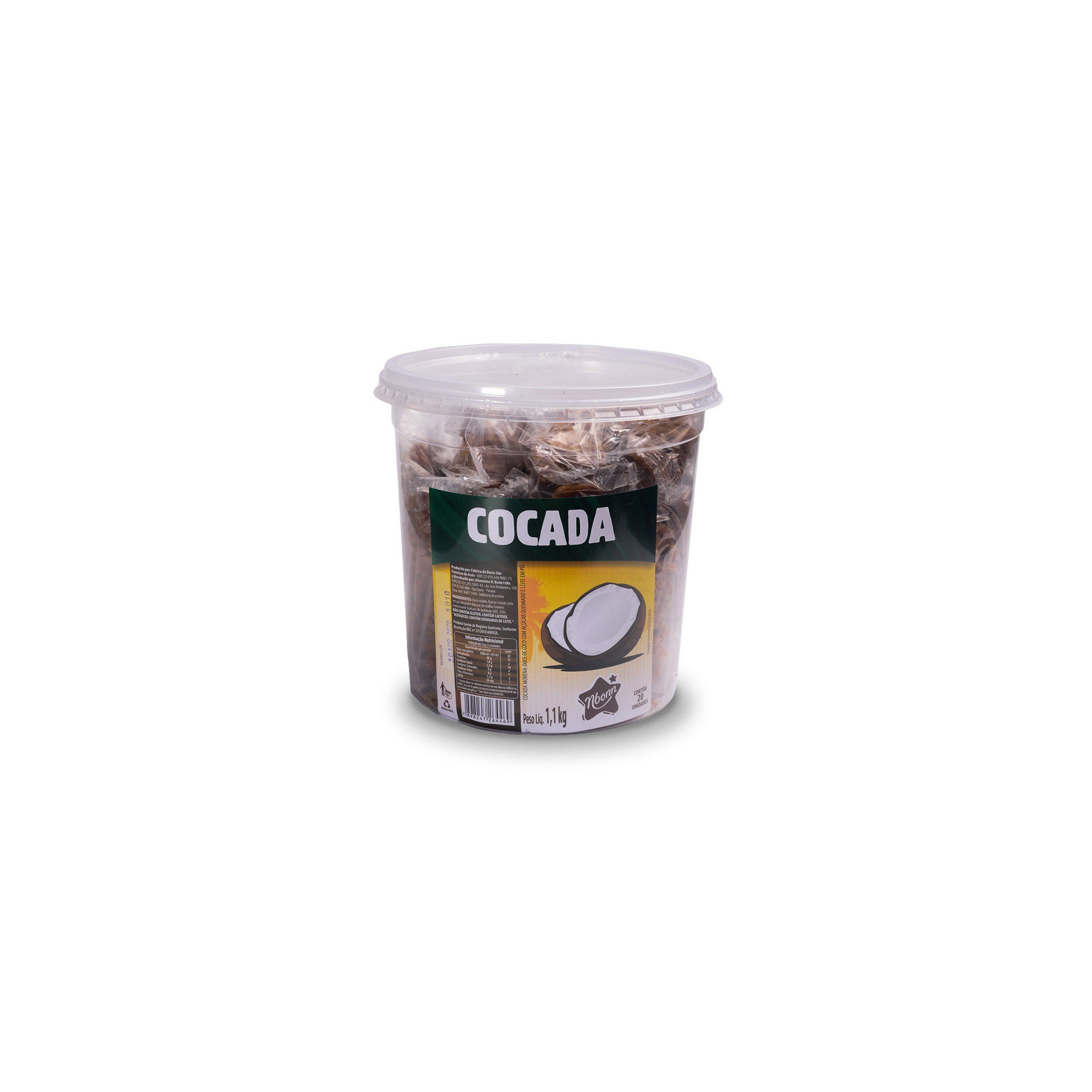 Cocada Morena Nbonn 1,10kg – Ultrapack