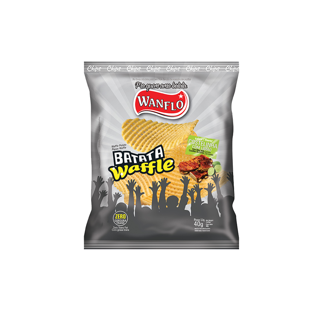 Batata Ondulada Costelinha com Limão Wanflo 40g – Ultrapack